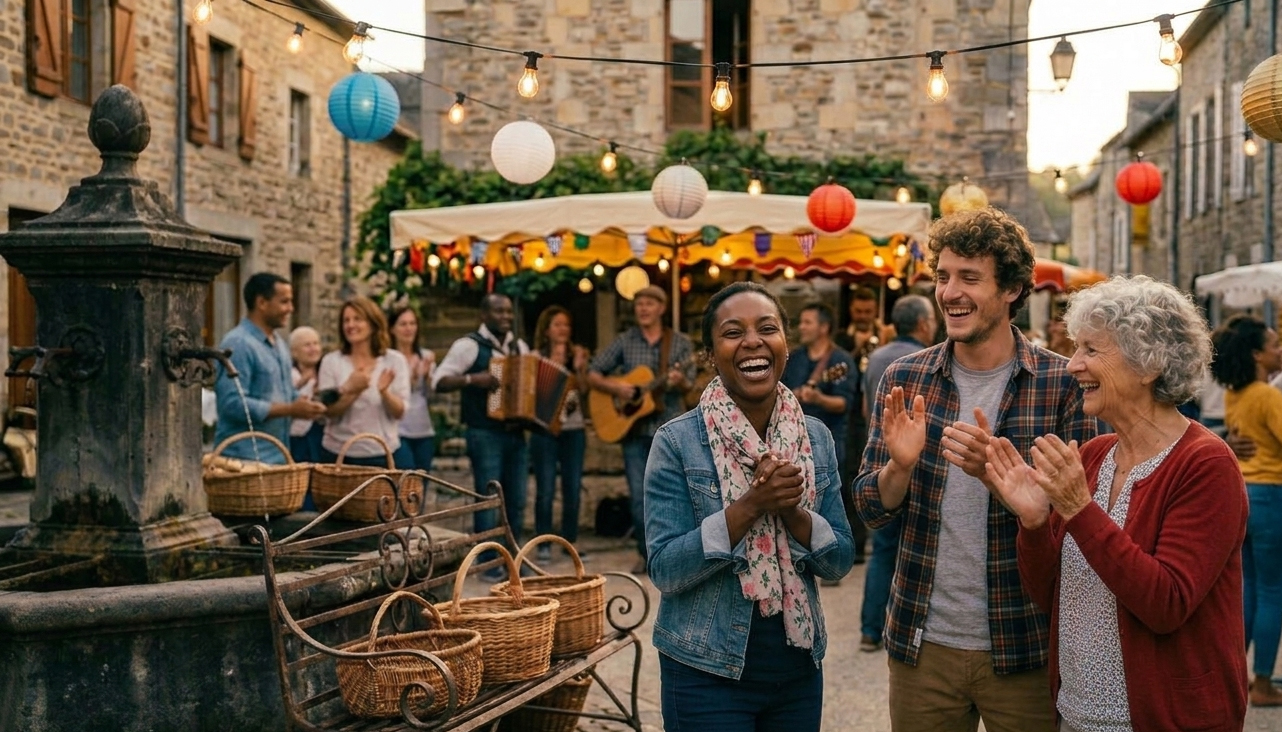 image d'une fête pour le concours fête de village - la fête continue organisé par Allianz
